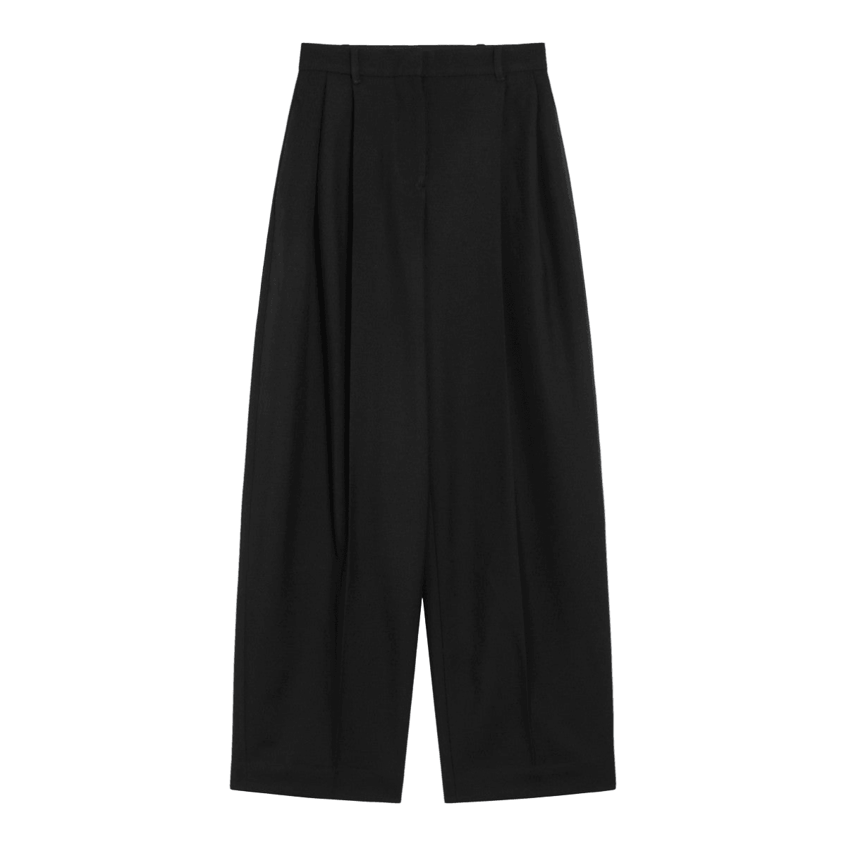 JACQUEMUS Black wide pleated trousers Glam Steals