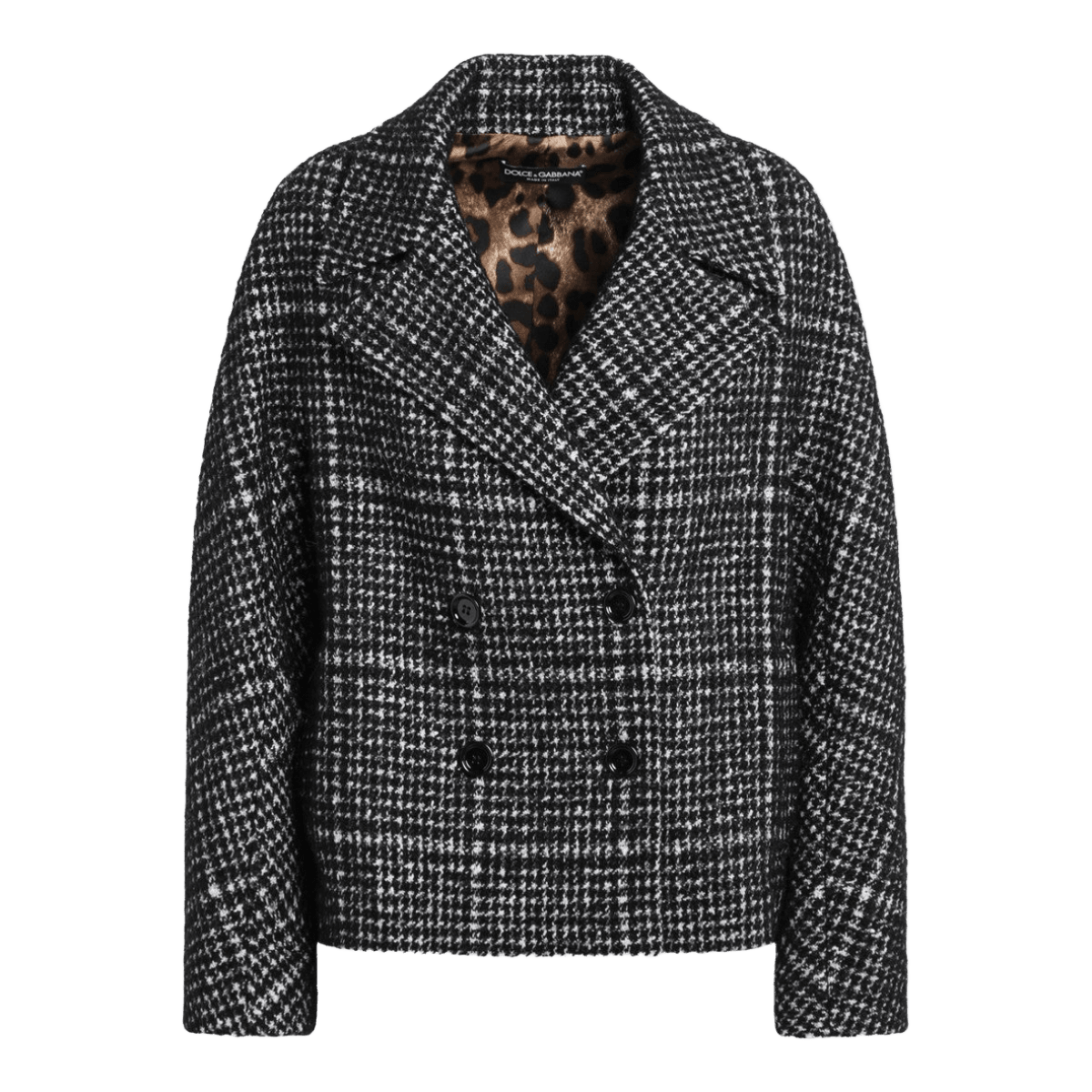 Dolce & Gabbana Dolce&Gabbana Black/white houndstooth jacket Glam Steals