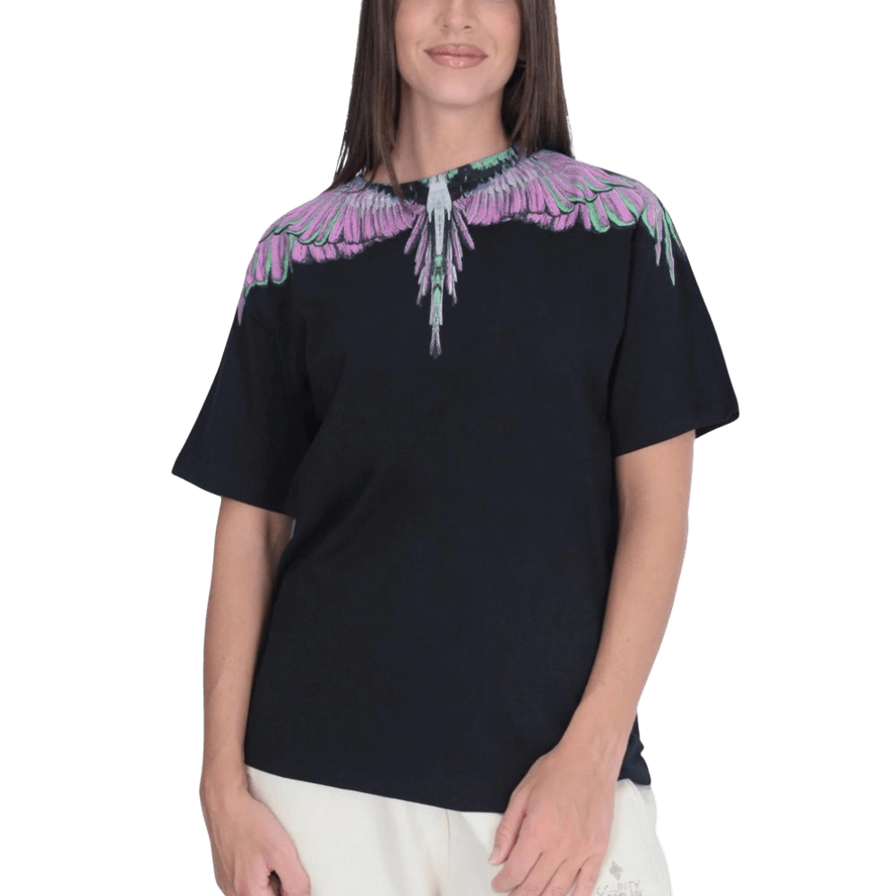 County of Milan Black Cotton T-Shirt Glam Steals
