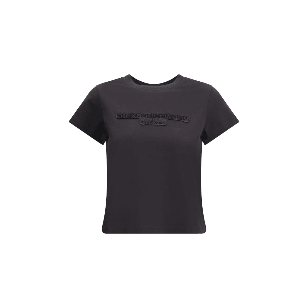 Alexander Wang Cotton T-Shirt with logo Glam Steals
