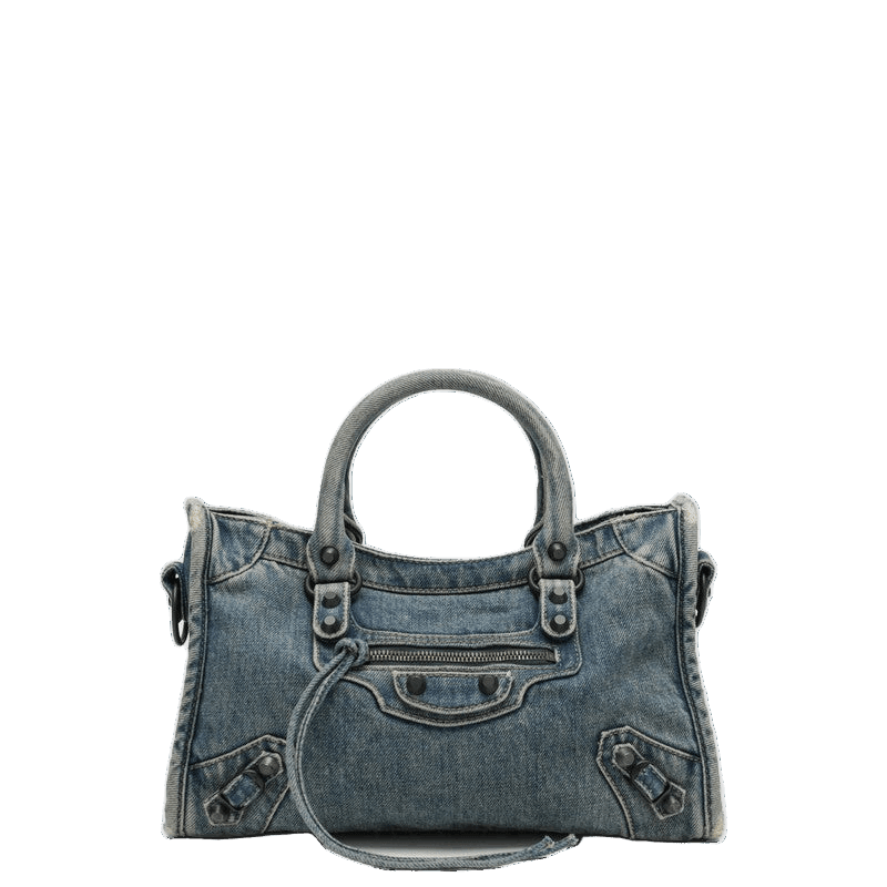 Balenciaga Denim Borsa Le City Piccola Glam Steals