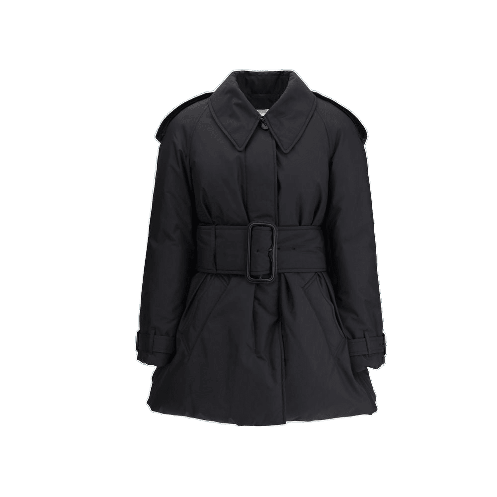 Burberry Black Polyester Coat Glam Steals