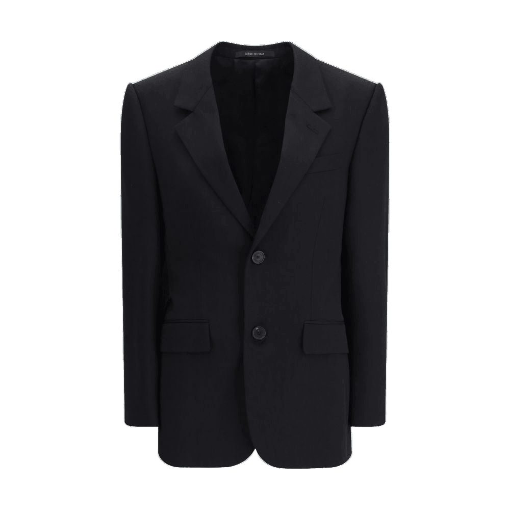 Balenciaga Black Wool Suit Blazer Glam Steals