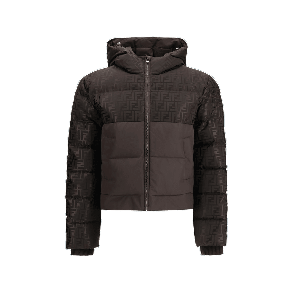 Fendi Brown Cotton Shell Jacket Glam Steals