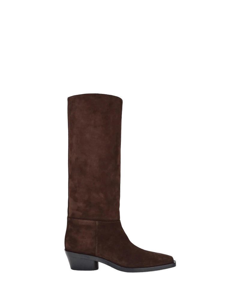 Proenza Schouler Brown Calf Leather Bos Taurus Ankle Boots Boots