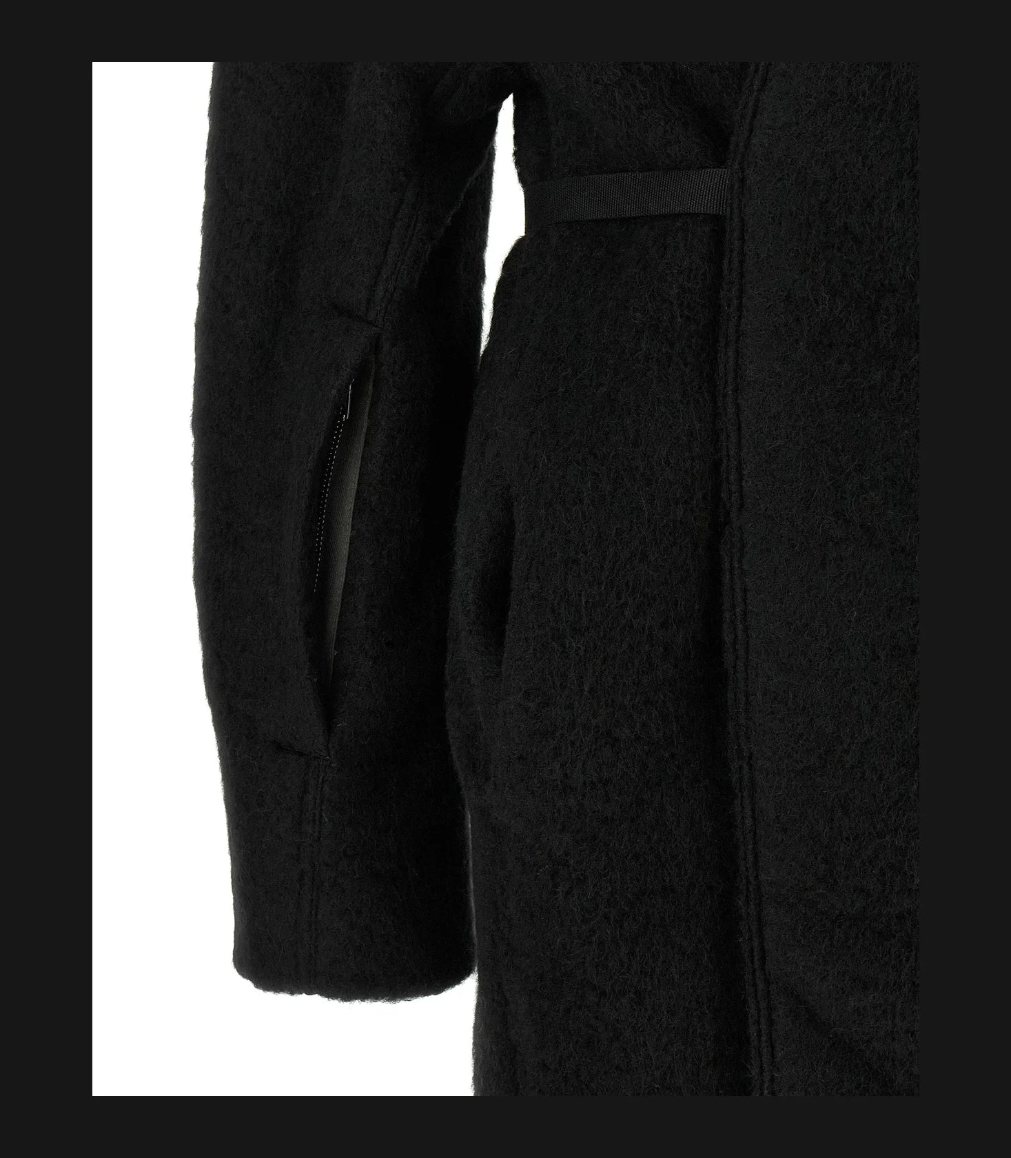 Rick Owens Wrap Coat in black — view 4