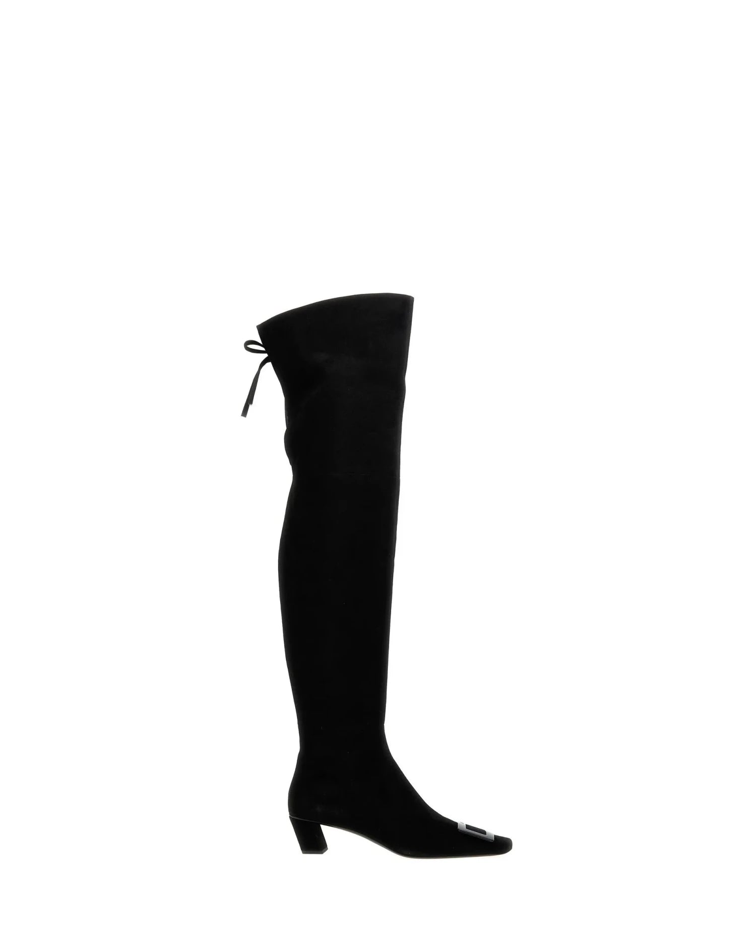 Roger Vivier Knee High Boots in black, Goat Leather