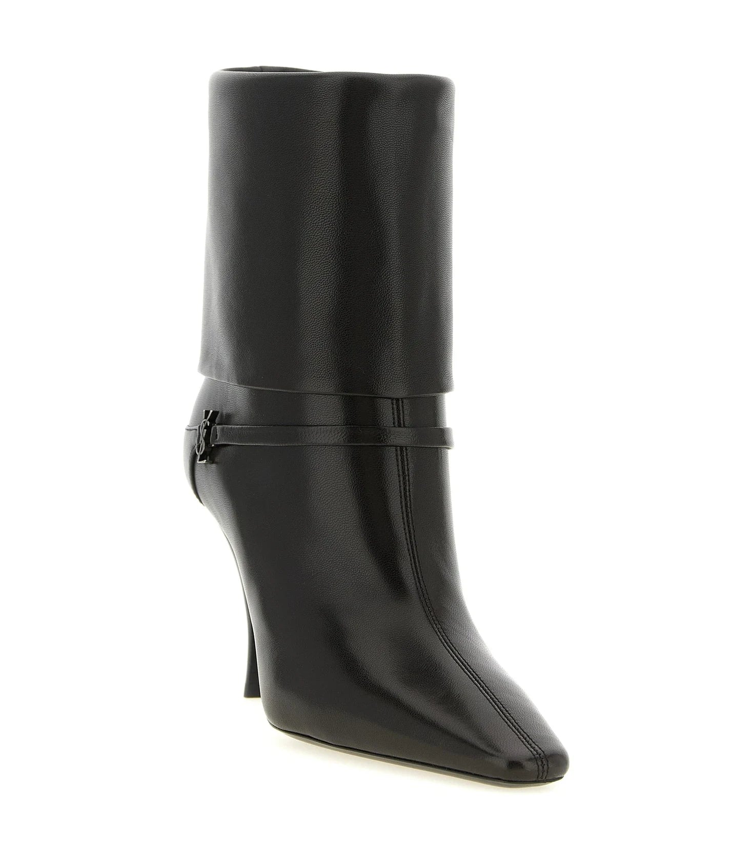 Saint Laurent Ankle Boots in brown, Lamb Leather — view 2