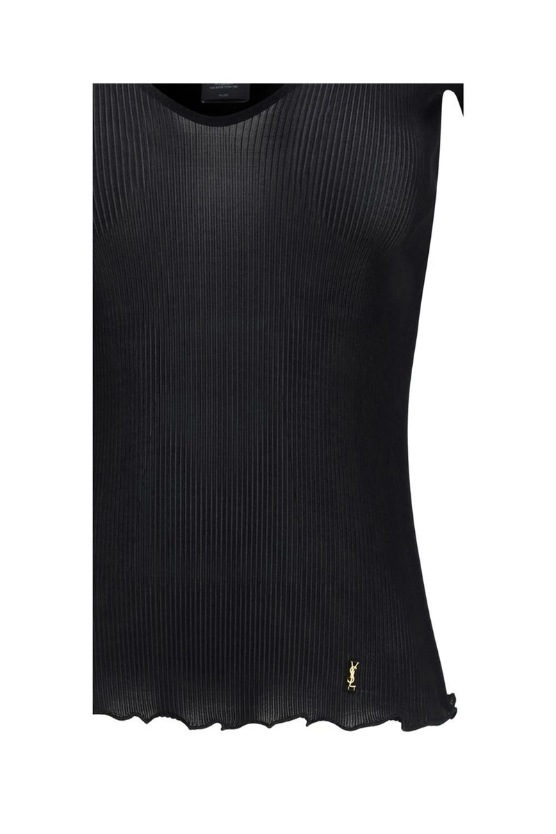 Saint Laurent Blouse in black, Silk — view 3