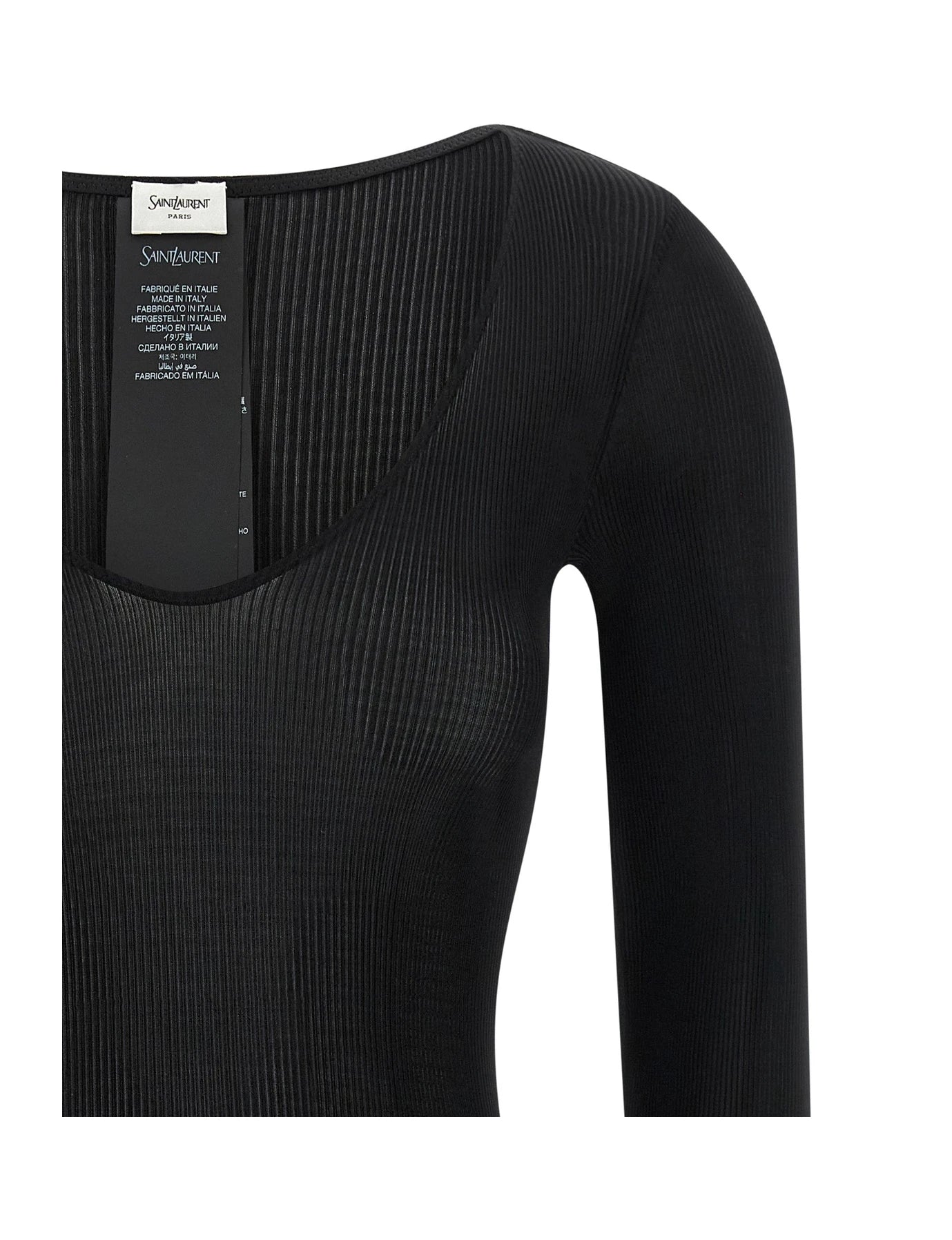 Saint Laurent Blouse in black, Silk — view 3