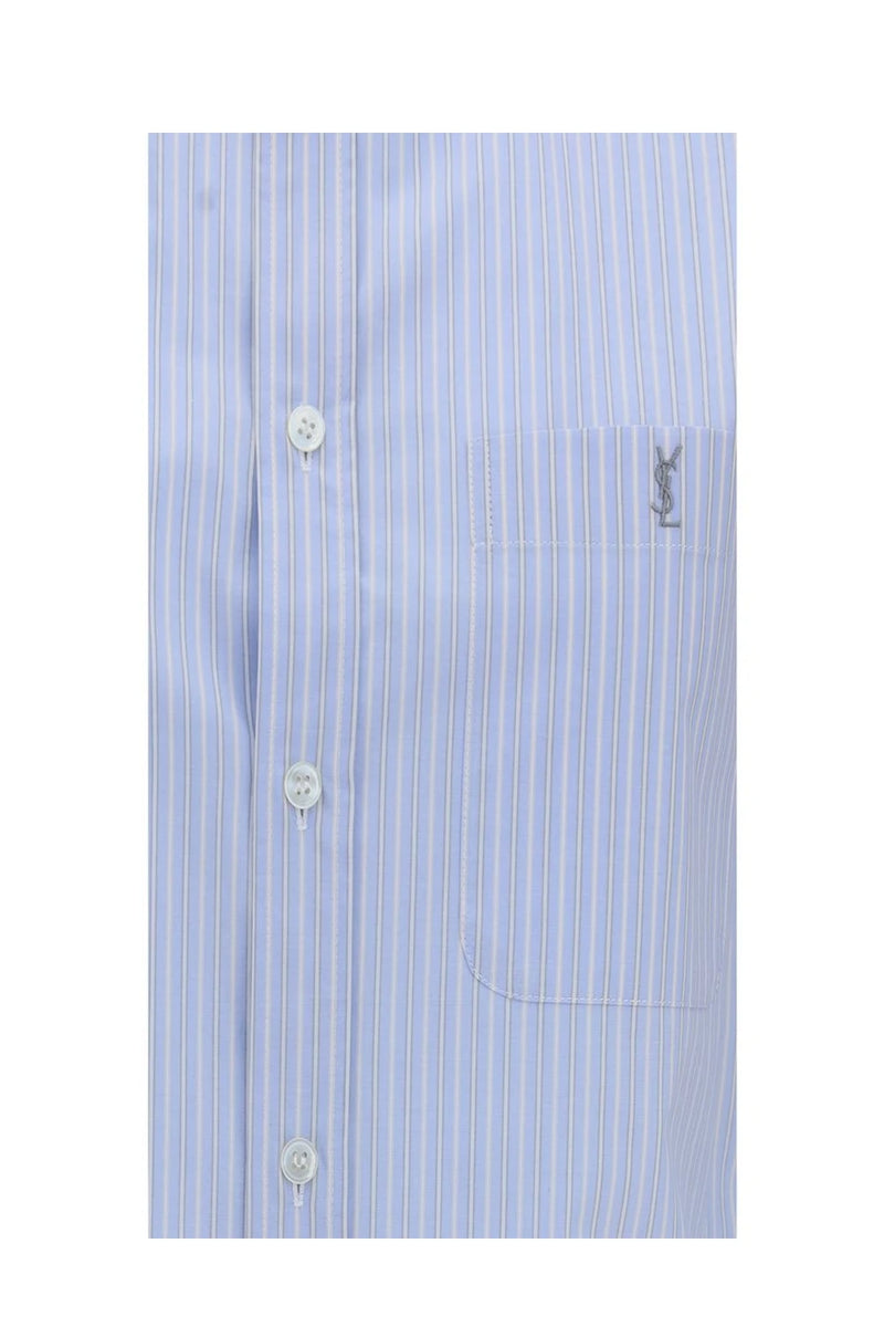 Saint Laurent Dress Shirt in blue, Cotton — view 3