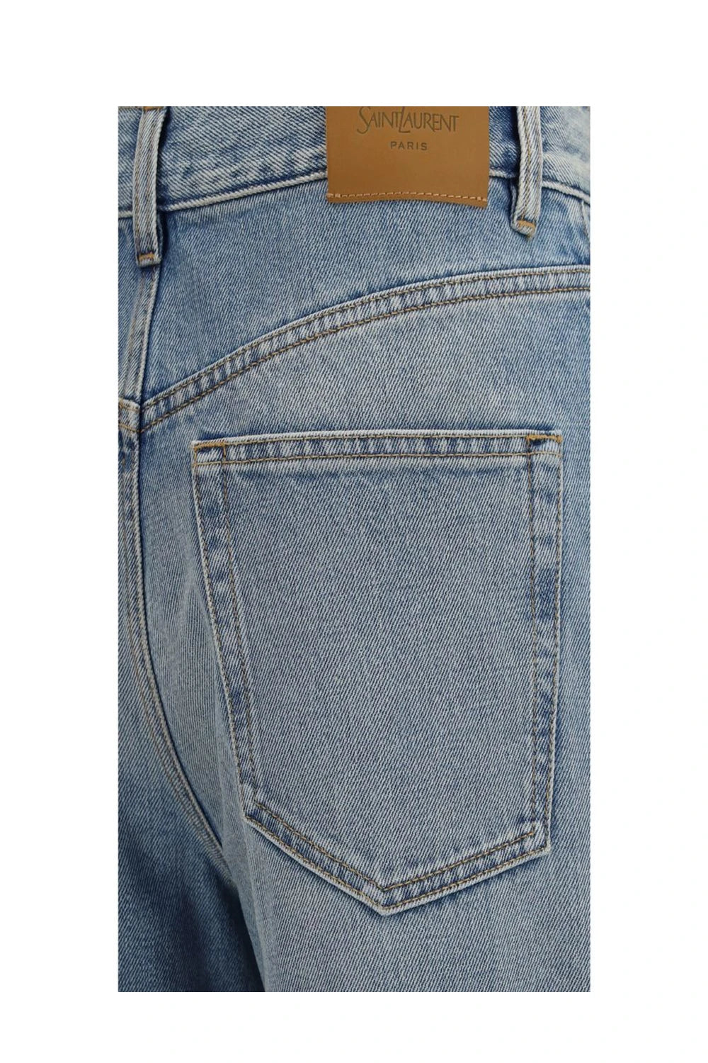 Saint Laurent Jean in blue, Cotton — view 3