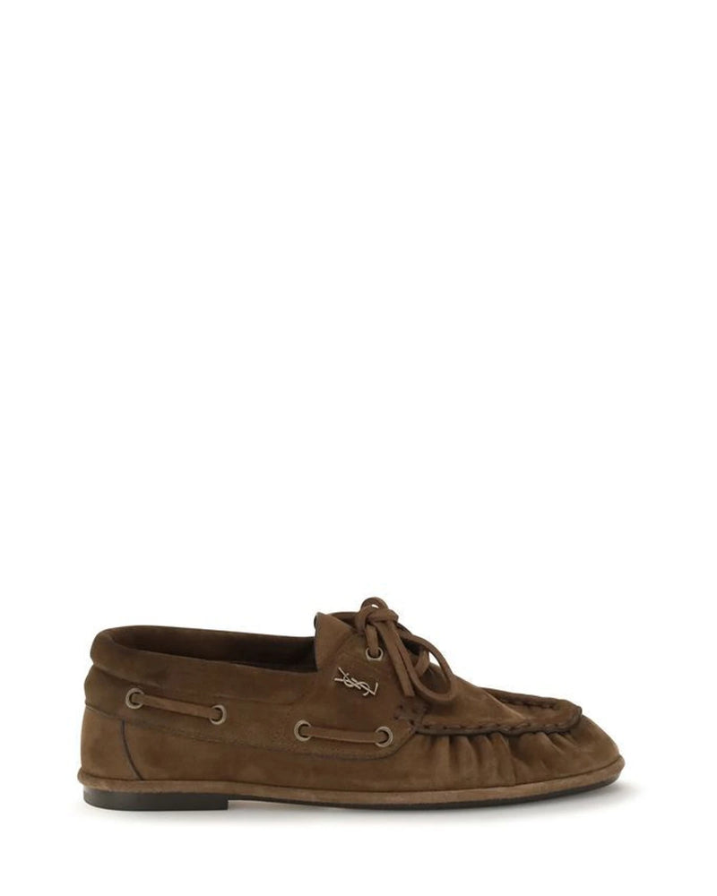 Saint Laurent Loafers in brown, Suede