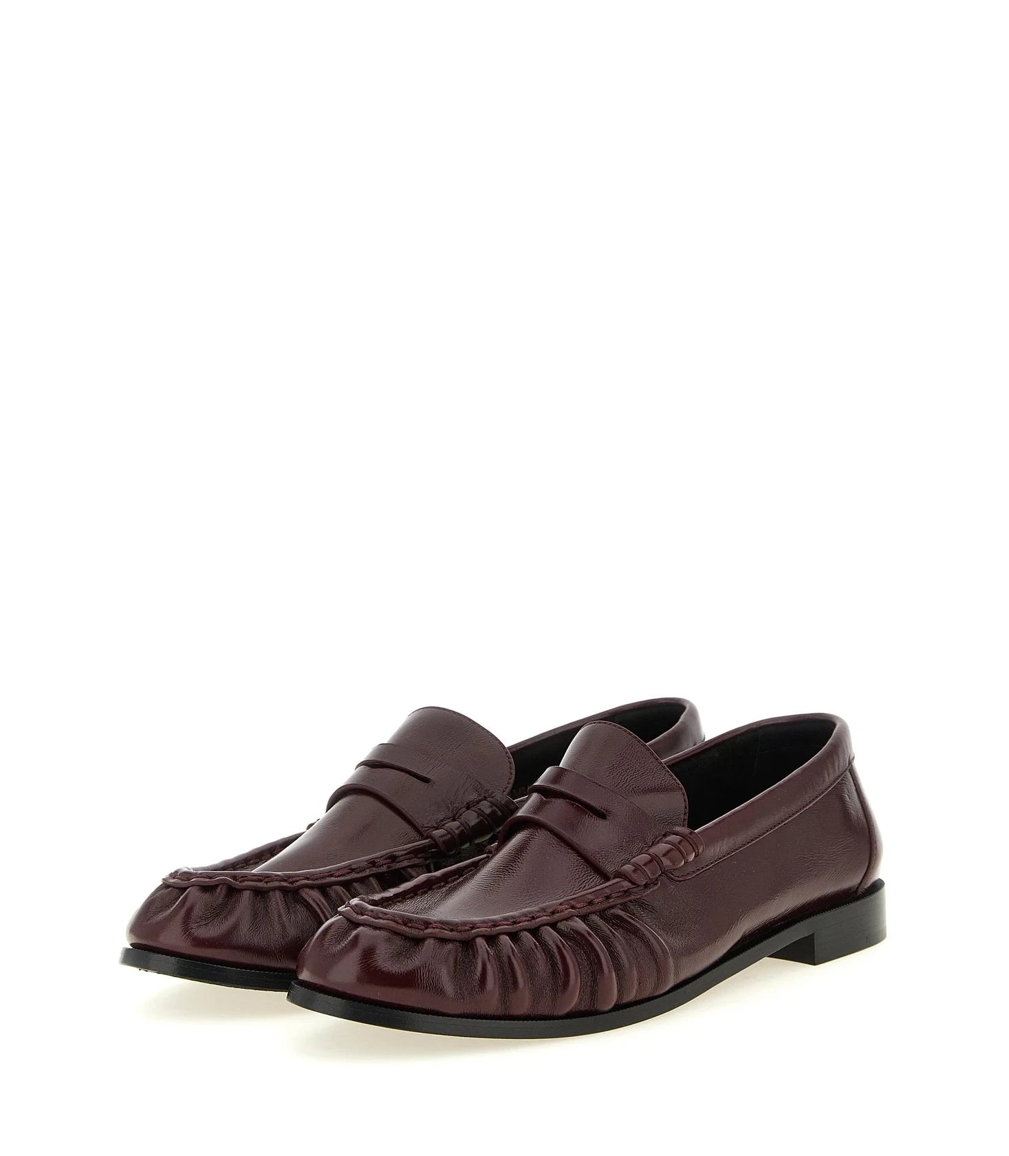 Saint Laurent Loafers in red, Calfskin Leather — view 2