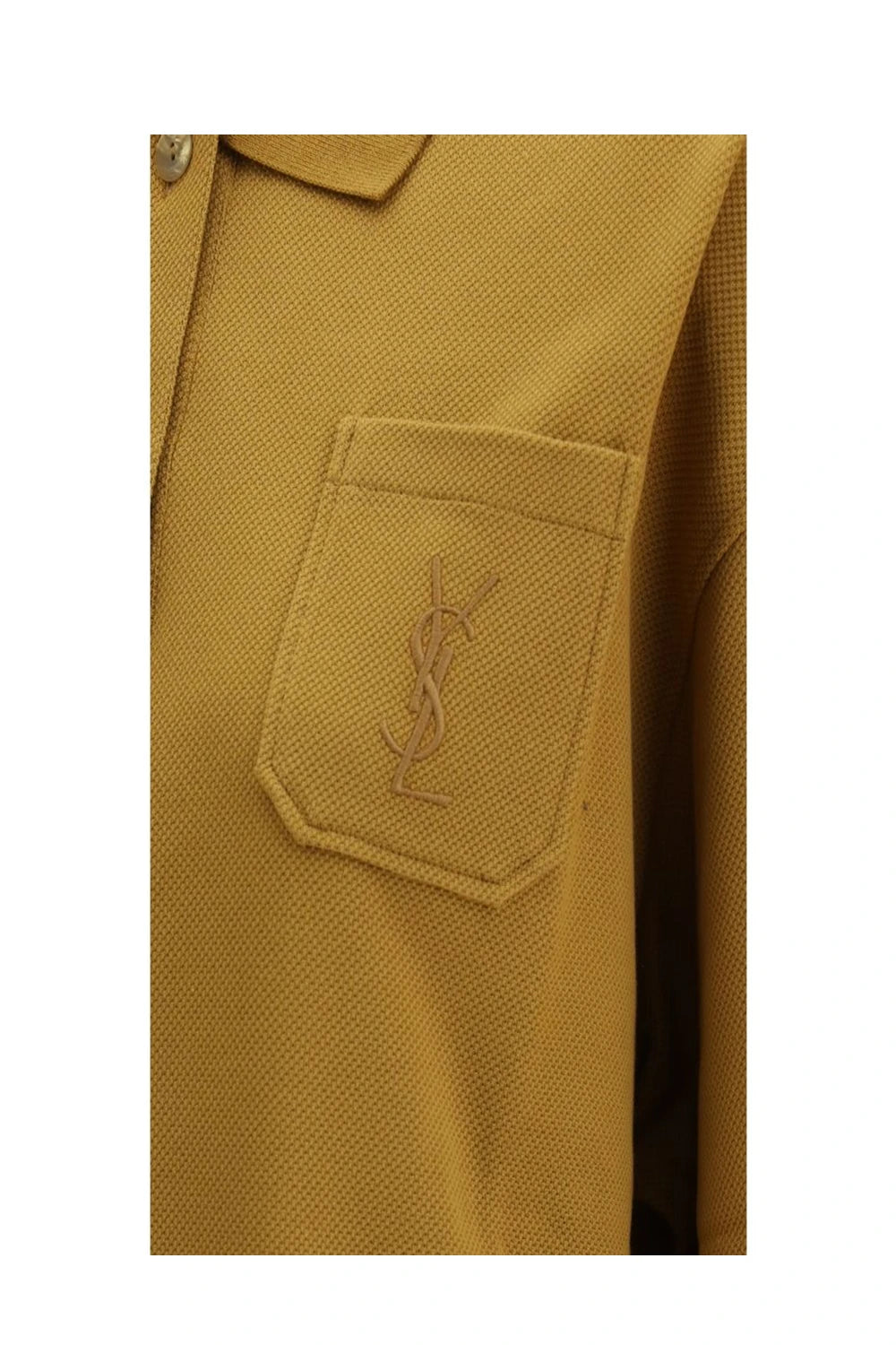 Saint Laurent Polo in brown, Cotton — view 3