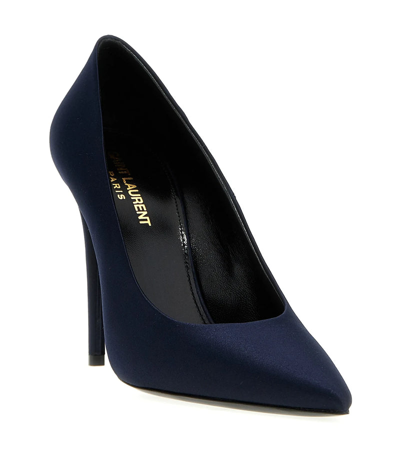 Saint Laurent Pumps in navy, Polyester — view 2