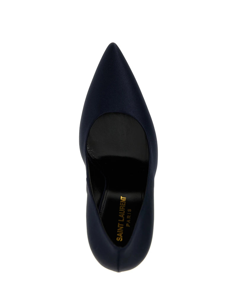 Saint Laurent Pumps in navy, Polyester — view 4