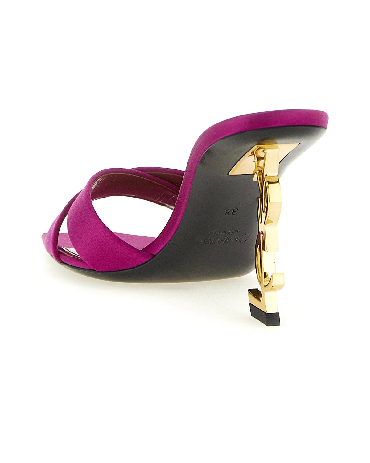 Saint Laurent Sandals in pink, Viscose — view 3