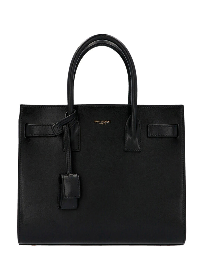 Saint Laurent Satchel Bag in black, Calfskin Leather