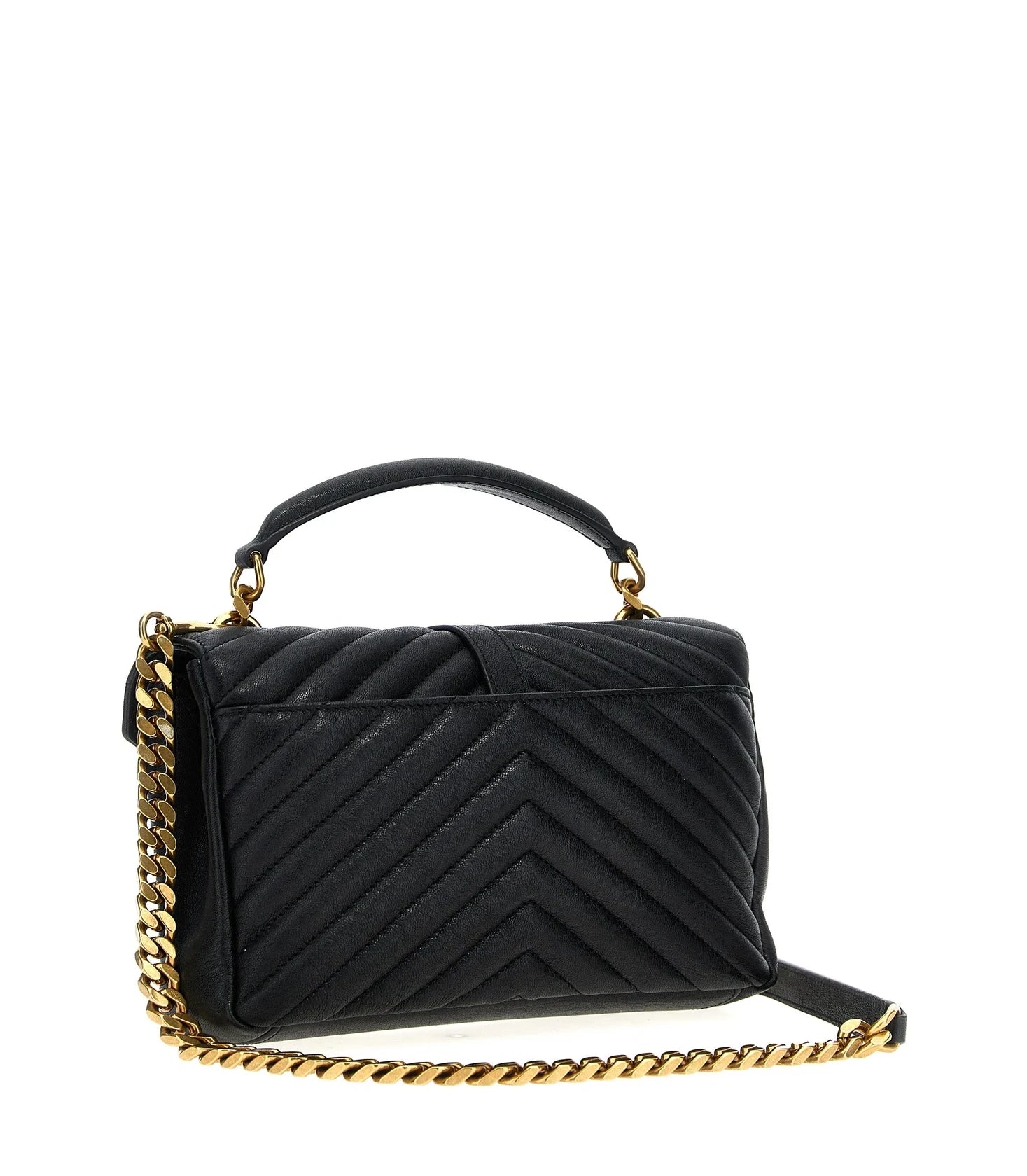 Saint Laurent Satchel Bag in black, Calfskin Leather — view 2
