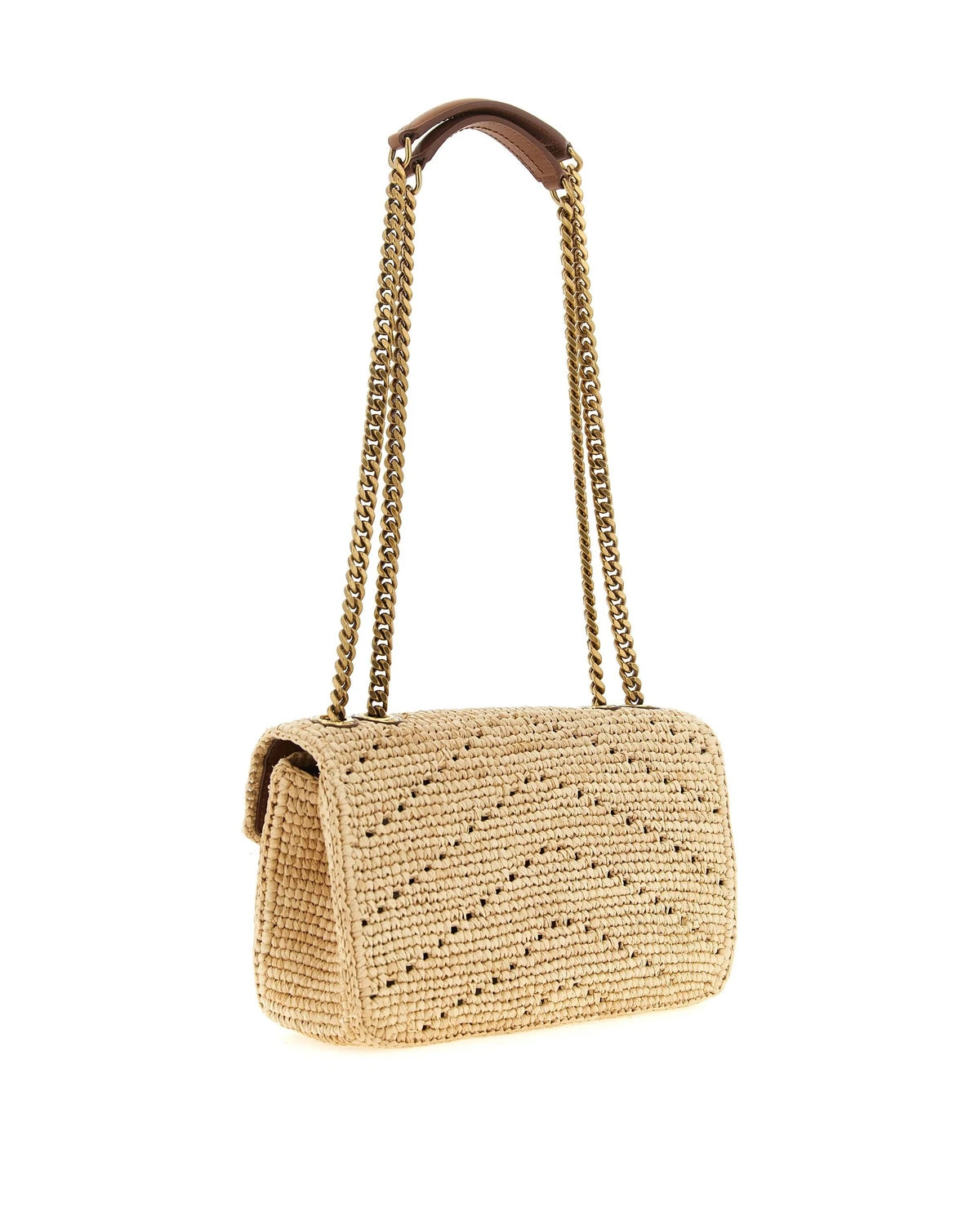 Saint Laurent Shoulder Bag in beige, Raffia — view 2
