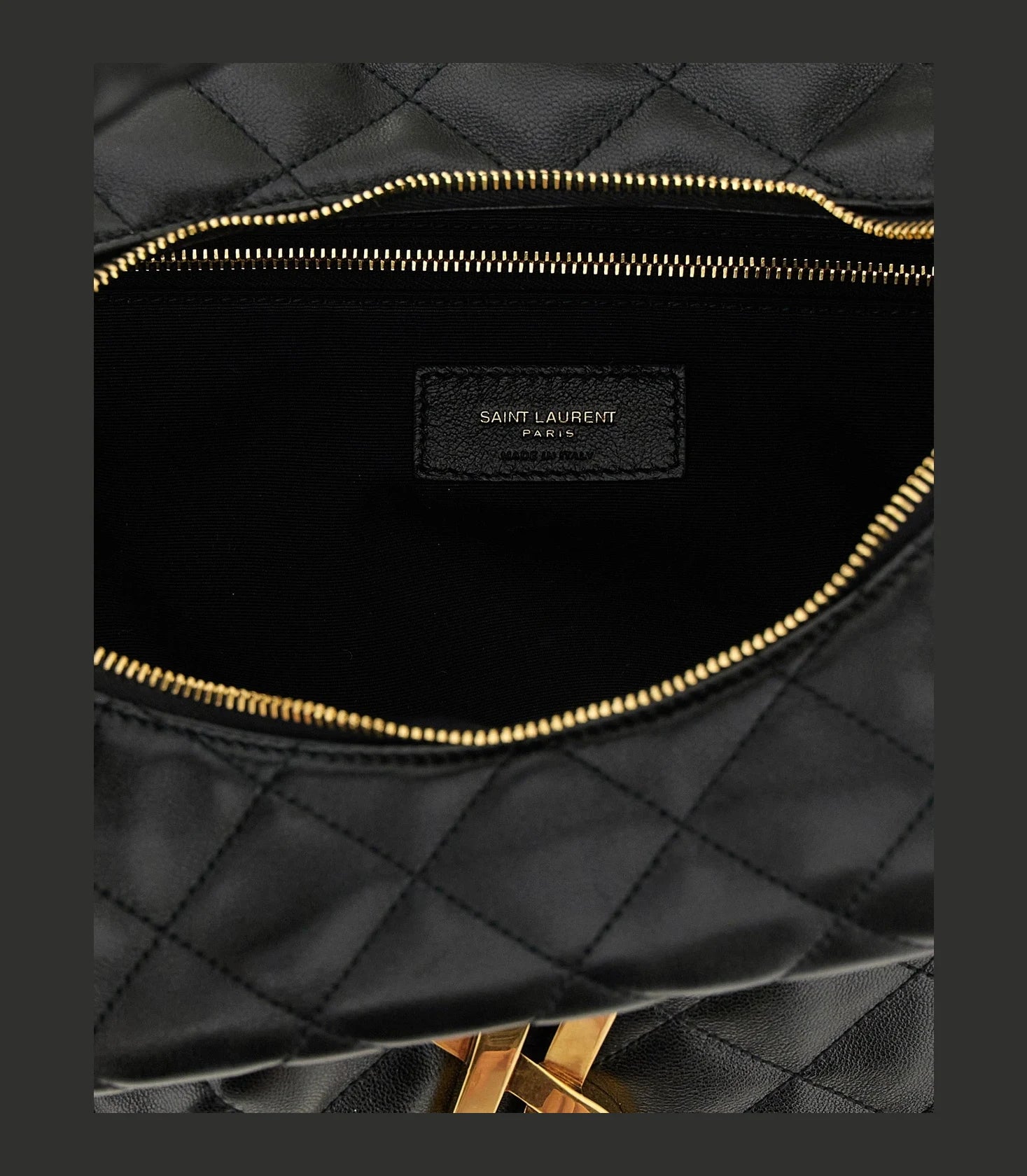 Saint Laurent Shoulder Bag in black, Lamb Leather — view 4
