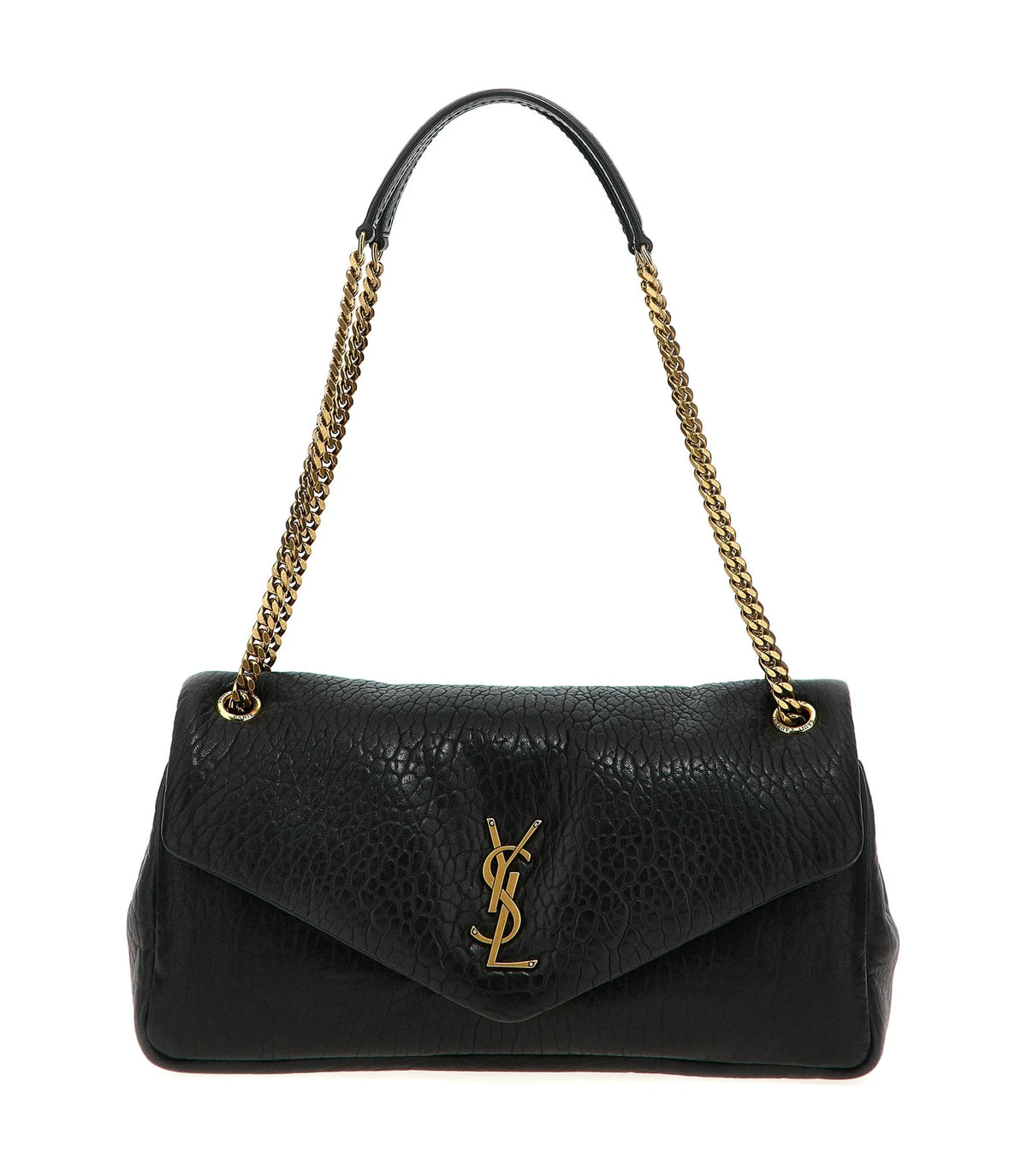 Saint Laurent Shoulder Bag in black, Leather