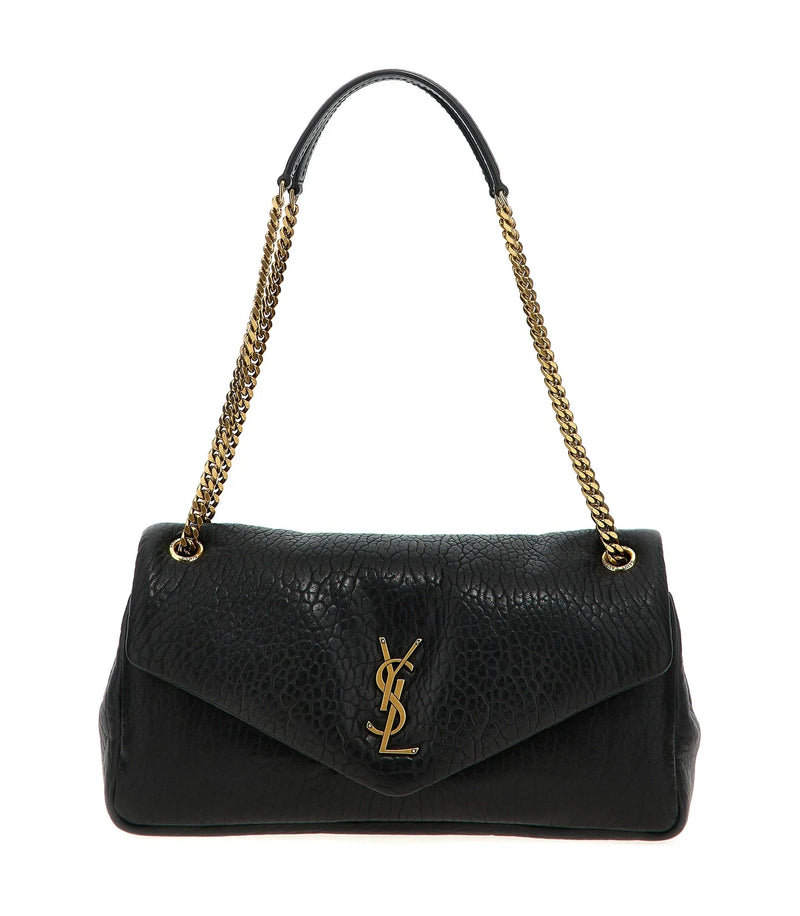 Saint Laurent Shoulder Bag in black, Leather