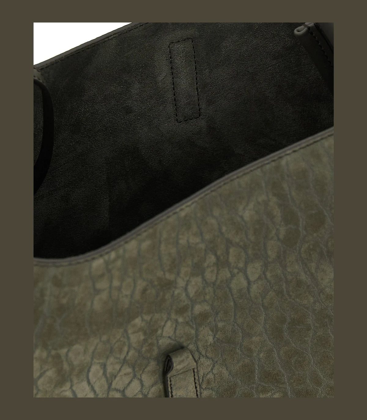 Saint Laurent Shoulder Bag in gray, Lamb Leather — view 4