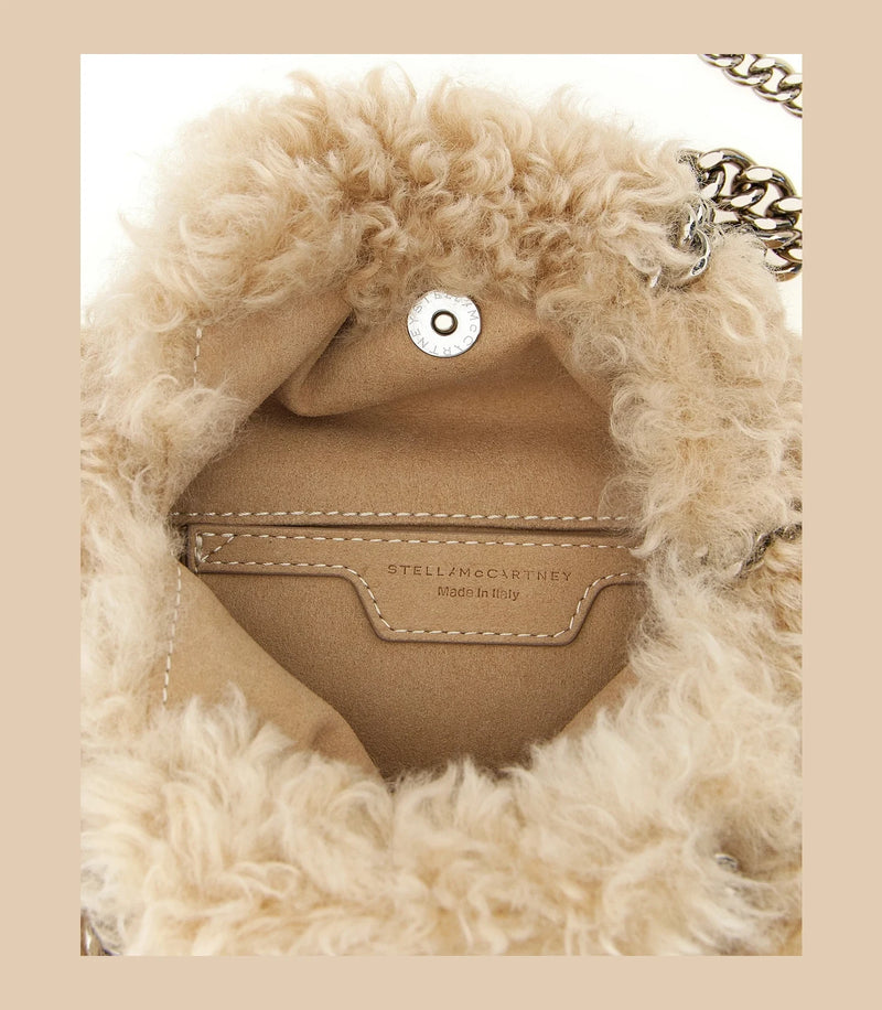 Stella McCartney Hobo Bag in beige, Polyester — view 4