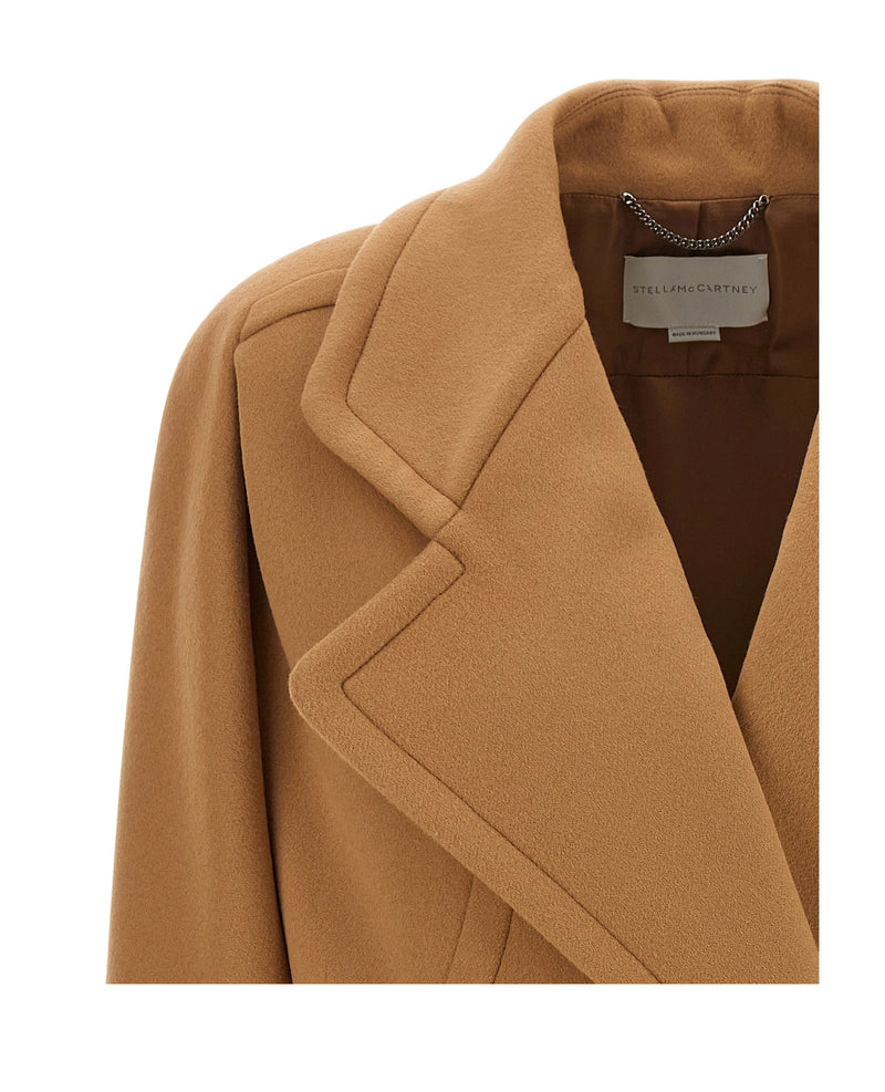 Stella McCartney Pea Coat in beige, Wool — view 3