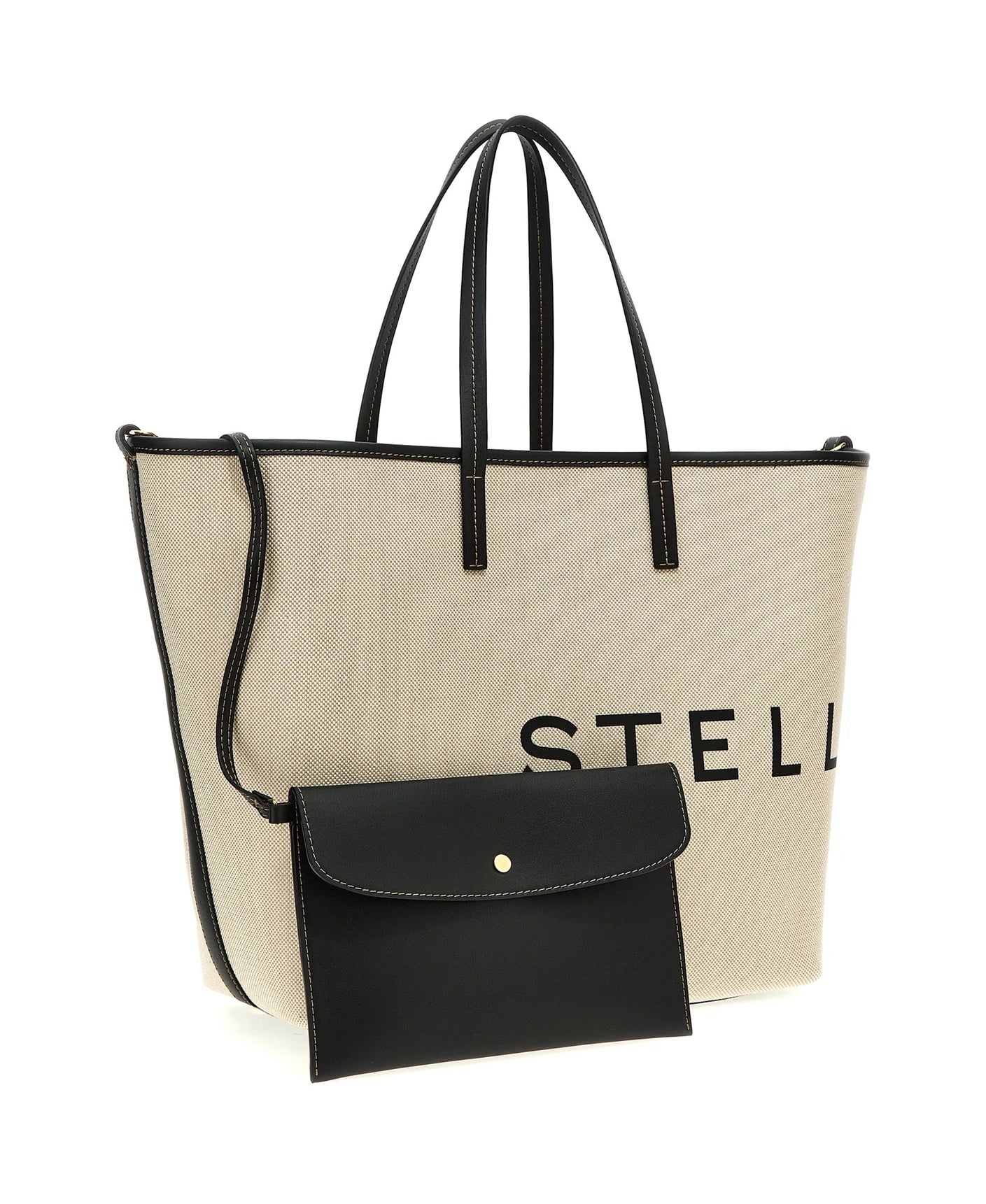 Stella McCartney Tote Bag in beige, Cotton — view 3