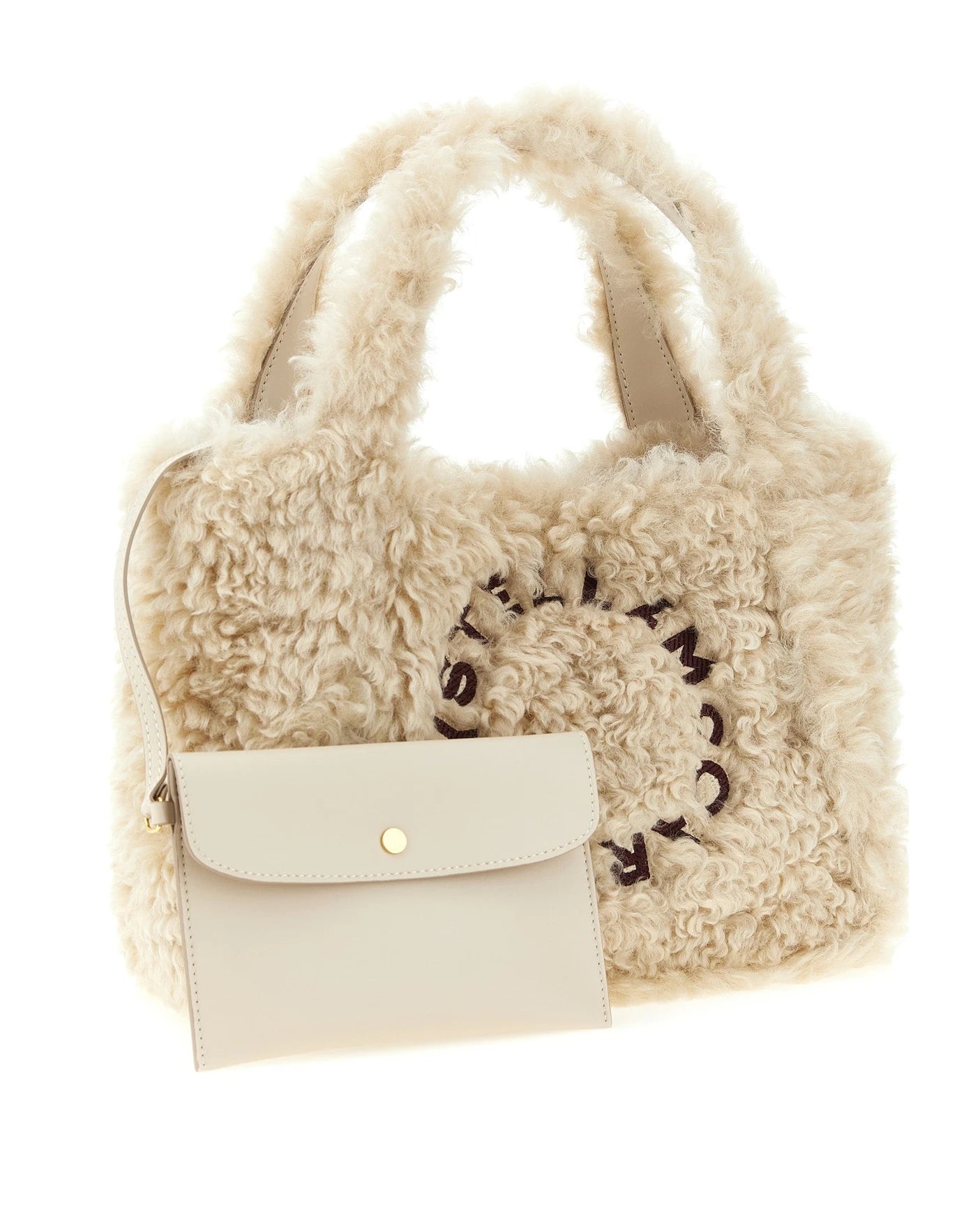 Stella McCartney Tote Bag in beige, Polyester — view 3
