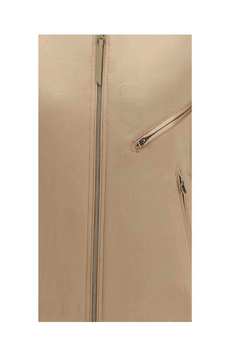 Tom Ford Bomber Jacket in gold, Silk Satin — view 3