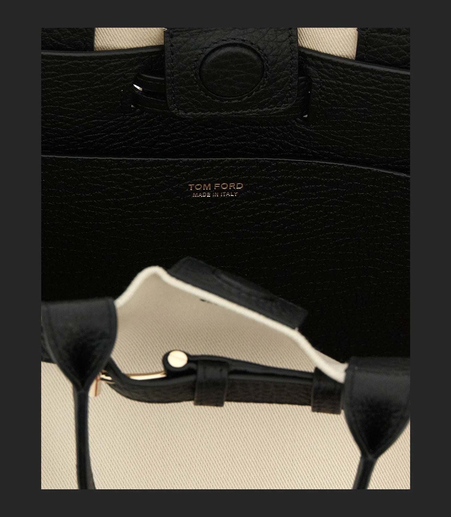 Tom Ford Satchel Bag in beige, Cotton — view 4