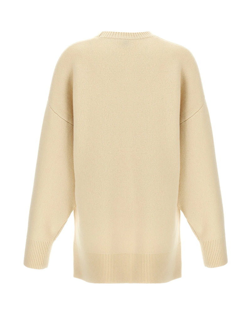 Toteme Sweater in white, Wool — view 2