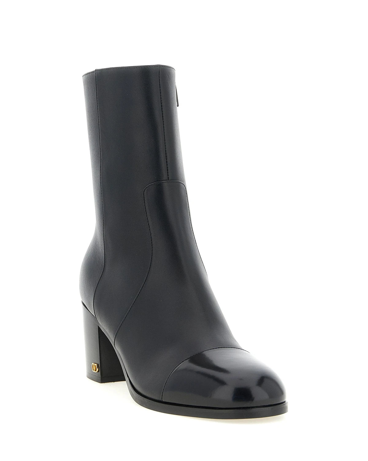 Valentino Garavani Ankle Boots in black, Calfskin Leather — view 2