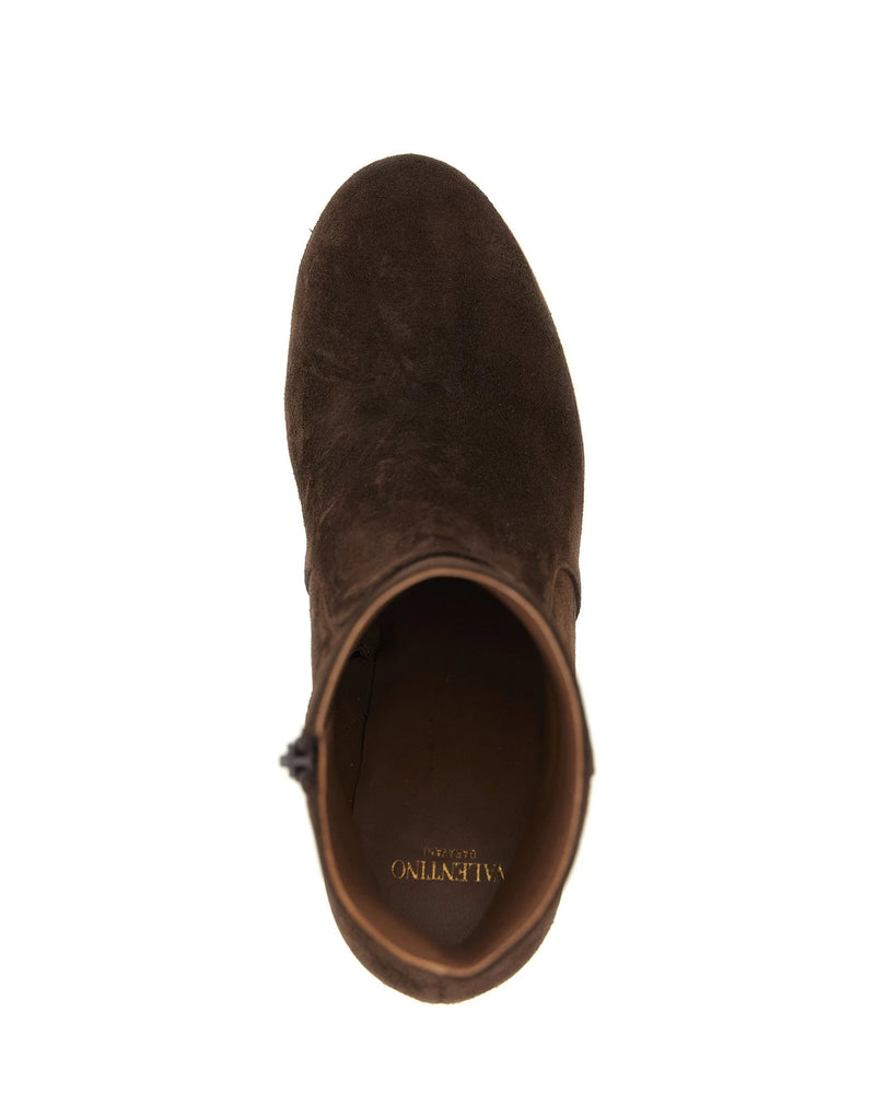 Valentino Garavani Ankle Boots in brown — view 4