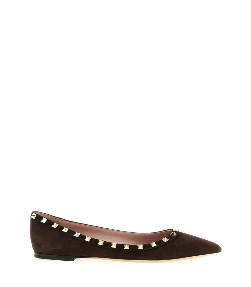 Valentino Garavani Ballet Flats in brown, Calfskin Leather