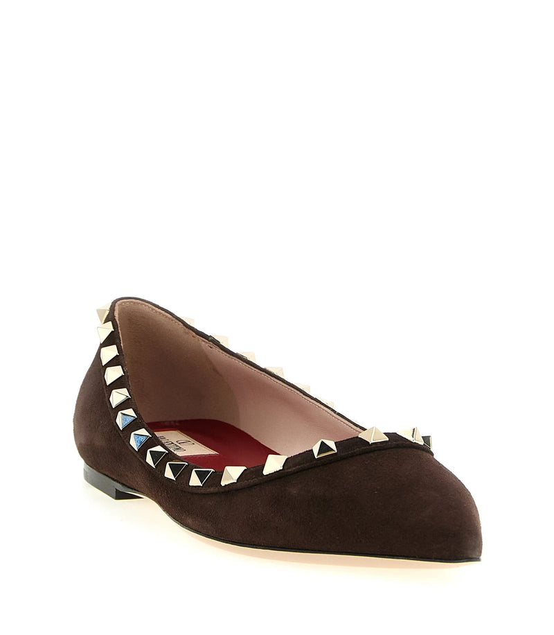Valentino Garavani Ballet Flats in brown, Calfskin Leather — view 2