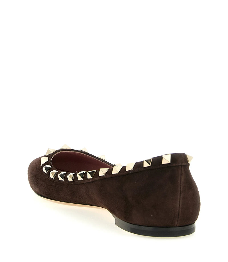 Valentino Garavani Ballet Flats in brown, Calfskin Leather — view 3