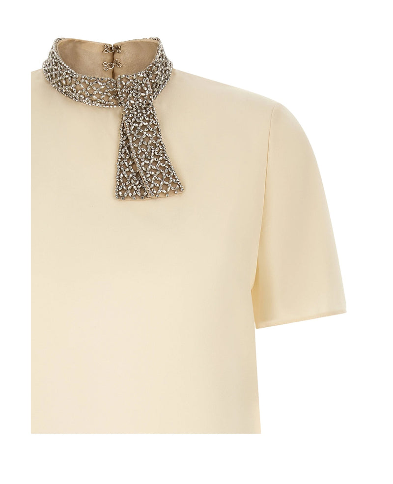 Valentino Garavani Blouse in white, Silk — view 3