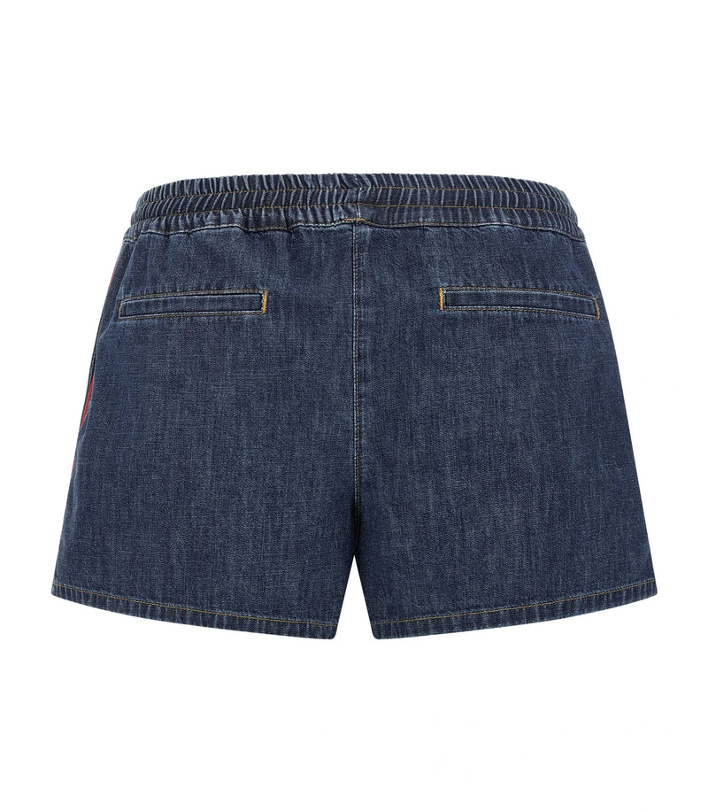 Valentino Garavani Denim Short in blue, Cotton — view 2