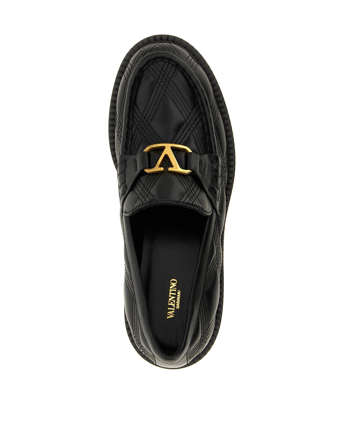 Valentino Garavani Loafers in black, Lamb Leather — view 4