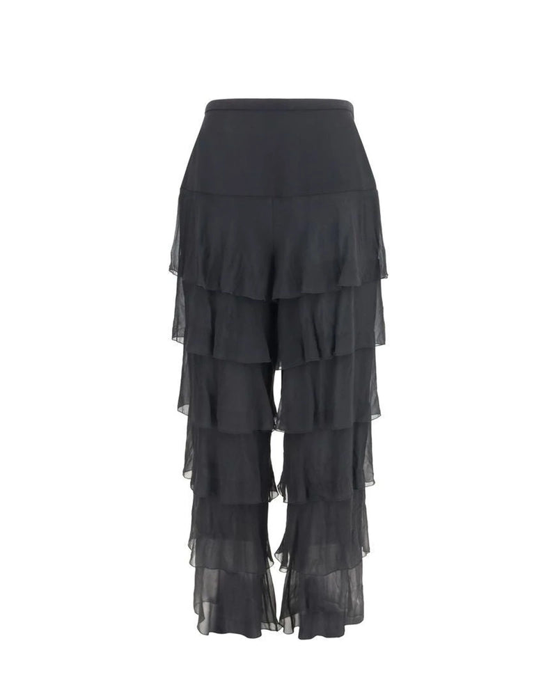 Valentino Garavani Palazzo Pant in black, Silk