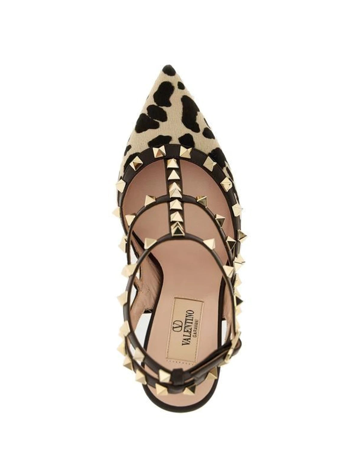 Valentino Garavani Pumps in brown, Calf Leather — view 4