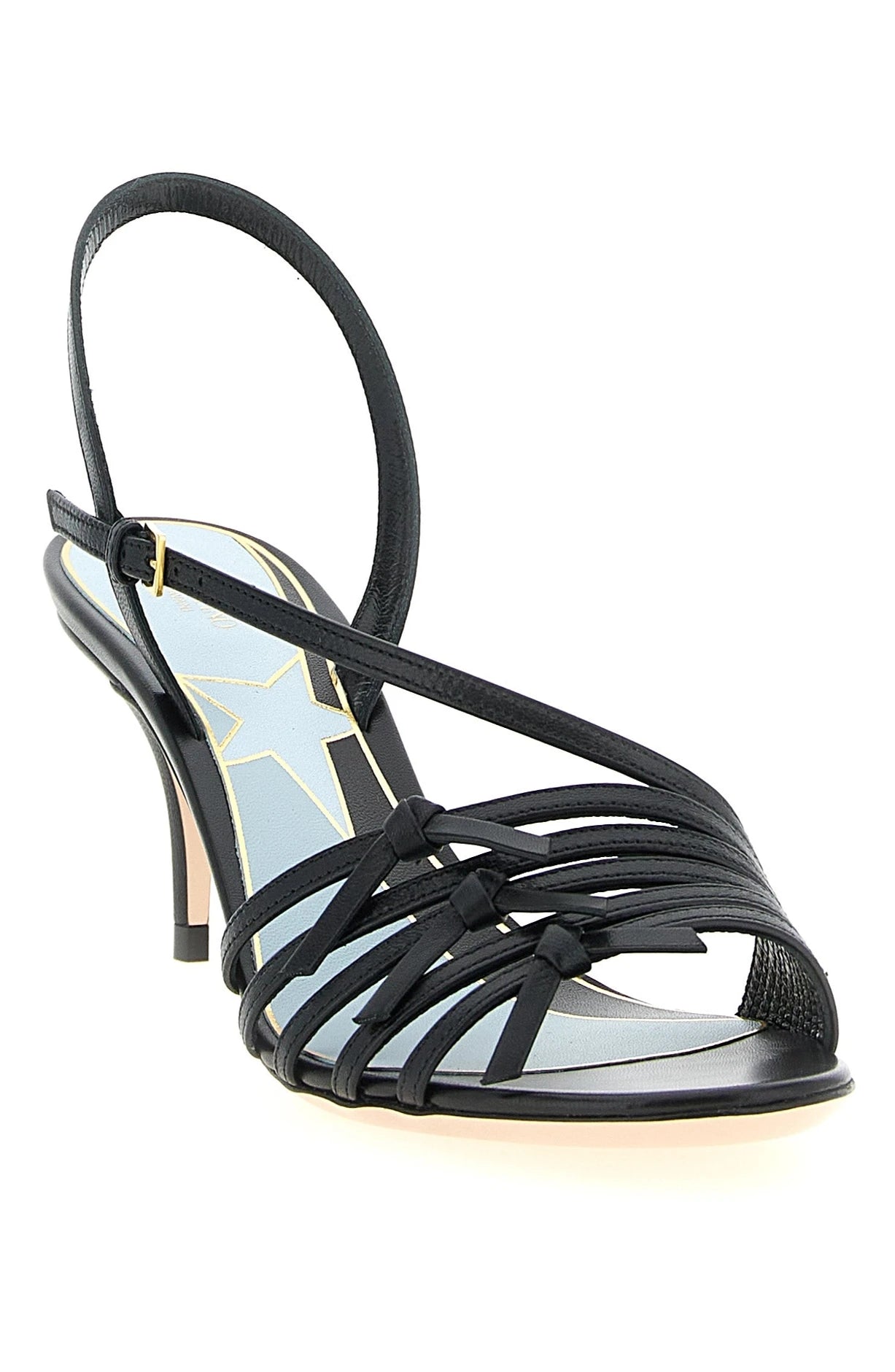 Valentino Garavani Black Stiletto Sandals 