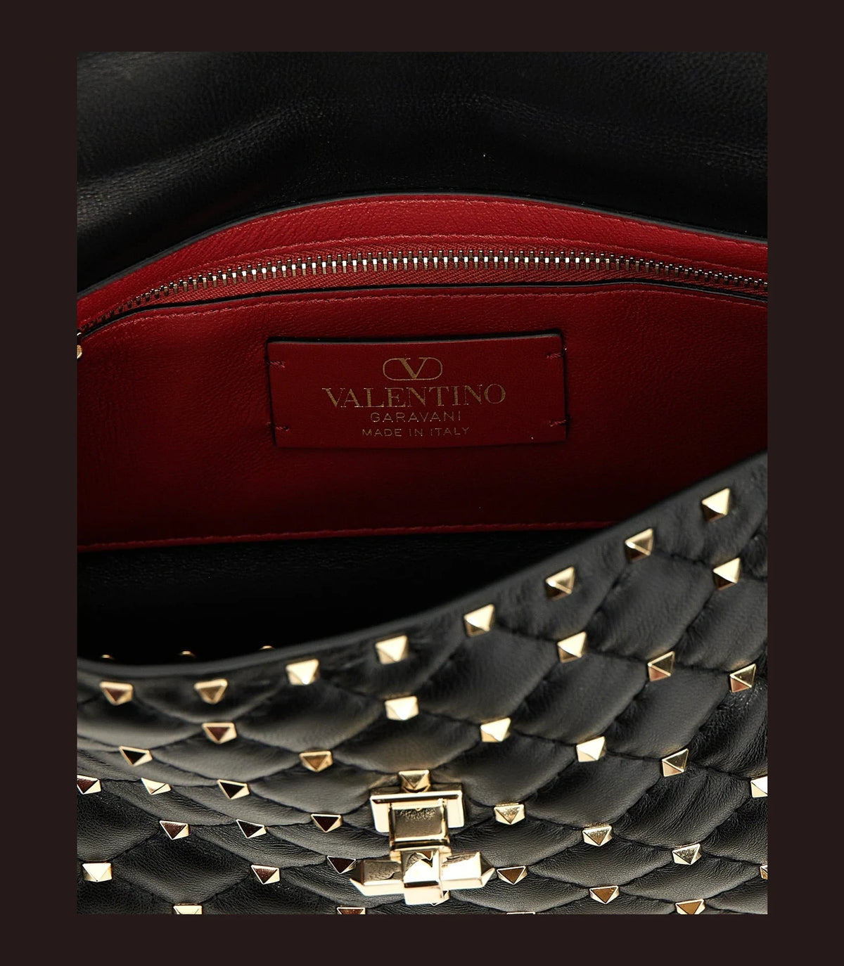 Valentino Garavani Satchel Bag in black, Lamb Leather — view 4