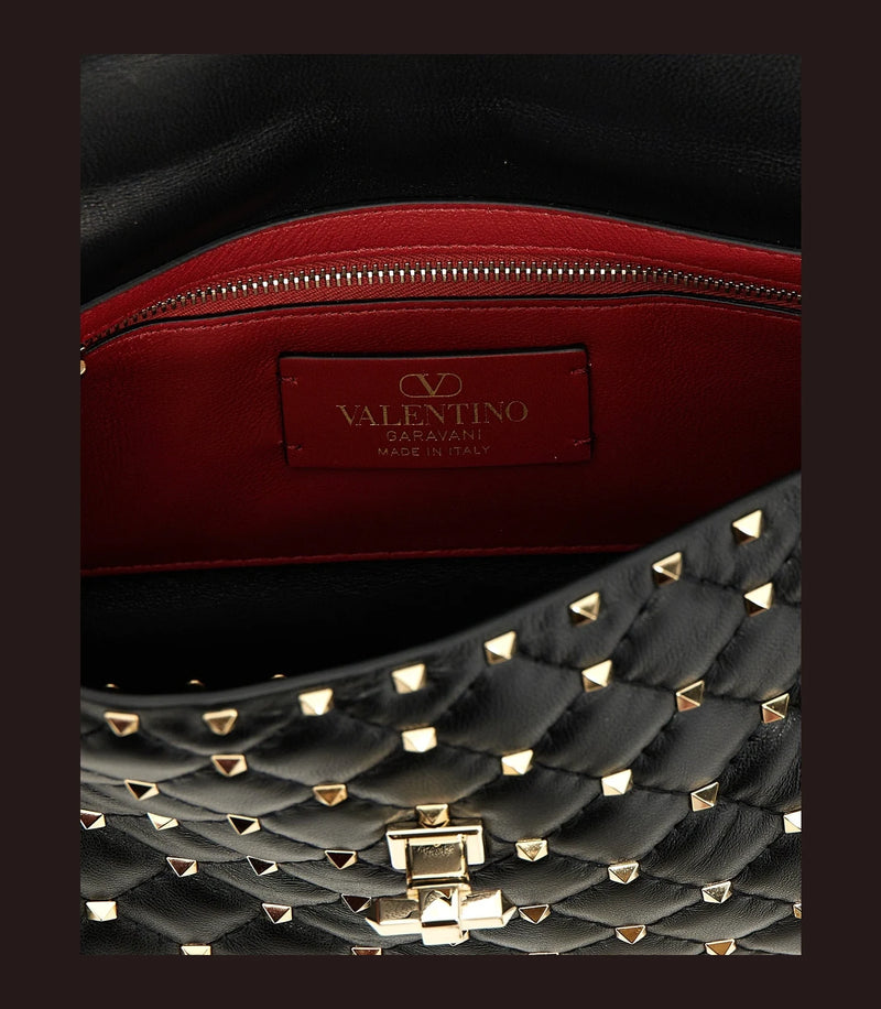Valentino Garavani Satchel Bag in black, Lamb Leather — view 4