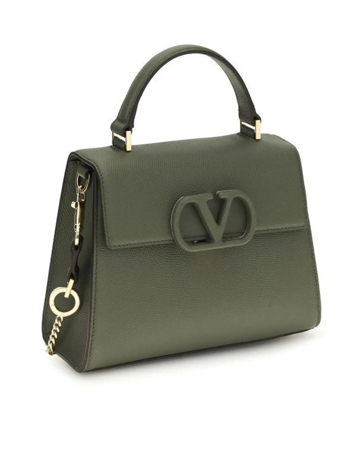 Valentino Garavani Satchel Bag in green, Calf Leather — view 2